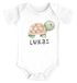 Baby Body mit Namen bedrucken lassen Schildkröte Watercolor kurzarm Bio Baumwolle SpecialMe®preview