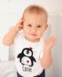 Baby Body mit Namen bedrucken lassen Tiermotive little Fox Fuchs Pinguin Panda personalisiert kurzarm Bio Baumwolle SpecialMe®preview