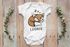 Baby Body mit Namen bedrucken lassen Tiermotive little Fox Fuchs Pinguin Panda personalisiert kurzarm Bio Baumwolle SpecialMe®preview