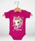 Baby Body mit Namen bedruckt Einhorn Motiv personalisierbar Geschenk Geburt Taufe kurzarm Bio Baumwolle SpecialMe®preview