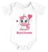 Baby Body mit Namen Einhorn Wunschname Herz personalisierte Geschenke Mädchen kurzarm Bio Baumwolle SpecialMe®preview