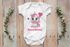 Baby Body mit Namen Einhorn Wunschname Herz personalisierte Geschenke Mädchen kurzarm Bio Baumwolle SpecialMe®preview