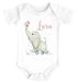 Baby Body mit Namen personalisiert Elefant Schmetterling Tiermotiv Tiere Geschenk Geburt Bio-Baumwolle SpecialMe®preview