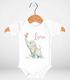 Baby Body mit Namen personalisiert Elefant Schmetterling Tiermotiv Tiere Geschenk Geburt Bio-Baumwolle SpecialMe®preview