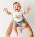 Baby Body mit Namen personalisiert Namensaufdruck Herz Geschenk Geburt 1. Geburtstag Bio-Baumwolle SpecialMe®preview