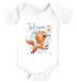 Baby Body mit Namen Tiermotive Bär Hase Fuchs personalisierte Geschenke für Neugeborene kurzarm Bio Baumwolle SpecialMe®preview