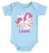 Baby Body mit Namen und Einhorn Aufdruck Geschenk zur Geburt zum Geburtstag personalisiert Bio-Baumwolle SpecialMe®preview