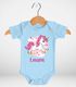 Baby Body mit Namen und Einhorn Aufdruck Geschenk zur Geburt zum Geburtstag personalisiert Bio-Baumwolle SpecialMe®preview