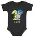 Baby Body mit Namen und Zahl zum ersten Geburtstag Nilpferd Tiermotive Bio-Baumwolle SpecialMe®preview