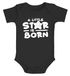 Baby Body mit Spruch A little star ist born Geschenk zur Geburt Taufe Bio-Baumwolle Jungen & Mädchen MoonWorks®preview