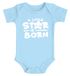 Baby Body mit Spruch A little star ist born Geschenk zur Geburt Taufe Bio-Baumwolle Jungen & Mädchen MoonWorks®preview
