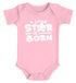 Baby Body mit Spruch A little star ist born Geschenk zur Geburt Taufe Bio-Baumwolle Jungen & Mädchen MoonWorks®preview