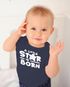 Baby Body mit Spruch A little star ist born Geschenk zur Geburt Taufe Bio-Baumwolle Jungen & Mädchen MoonWorks®preview