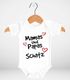 Baby Body mit Spruch Mamas/Papas Schatz mit Herzen Bio-Baumwolle Jungen & Mädchen MoonWorks®preview