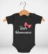 Baby Body mit Wunschtext bedrucken lassen eigene Worte eigener Text personaliert kurzarm Bio Baumwolle SpecialMe®preview