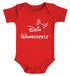 Baby Body mit Wunschtext bedrucken lassen eigene Worte eigener Text personaliert kurzarm Bio Baumwolle SpecialMe®preview