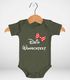 Baby Body mit Wunschtext bedrucken lassen eigene Worte eigener Text personaliert kurzarm Bio Baumwolle SpecialMe®preview