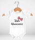 Baby Body mit Wunschtext bedrucken lassen eigene Worte eigener Text personaliert kurzarm Bio Baumwolle SpecialMe®preview