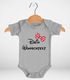 Baby Body mit Wunschtext bedrucken lassen eigene Worte eigener Text personaliert kurzarm Bio Baumwolle SpecialMe®preview