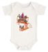 Baby Body Name personalisiert Boho Fuchs Tier-Motive Bedrucken kurzarm Bio Baumwolle SpecialMe®preview