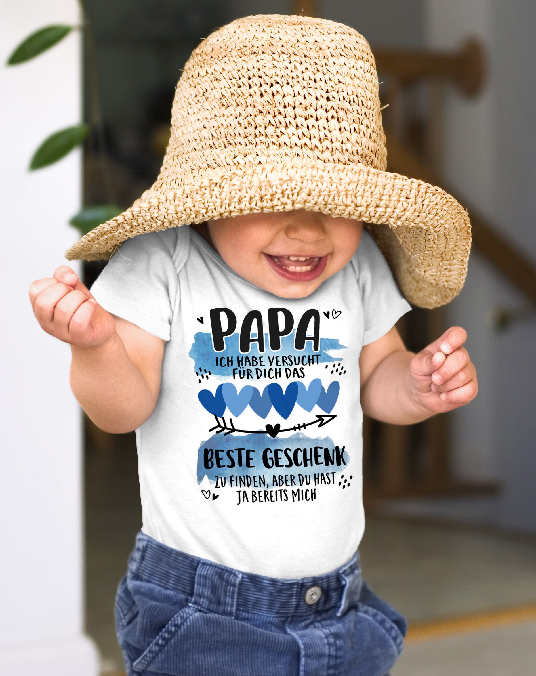 Zauberprints Baby Body Bio-Baumwolle - Mamas Und Papas Schatz Spruch Geschenk