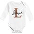 Baby Body personalisiert mit Namen und Herz Monogramm Initale Wunschname Geschenk Geburt Geburtstag Bio-Baumwolle SpecialMe®preview