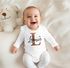 Baby Body personalisiert mit Namen und Herz Monogramm Initale Wunschname Geschenk Geburt Geburtstag Bio-Baumwolle SpecialMe®preview