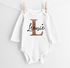 Baby Body personalisiert mit Namen und Herz Monogramm Initale Wunschname Geschenk Geburt Geburtstag Bio-Baumwolle SpecialMe®preview