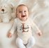 Baby Body personalisiert mit Namen und Herz Monogramm Initale Wunschname Geschenk Geburt Geburtstag Bio-Baumwolle SpecialMe®preview