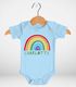 Baby Body personalisiert Name Regenbogen Motiv Geschenk Geburtstag Geburt Jungen Mädchen Bio-Baumwolle SpecialMe®preview