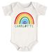 Baby Body personalisiert Name Regenbogen Motiv Geschenk Geburtstag Geburt Jungen Mädchen Bio-Baumwolle SpecialMe®preview