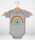 Baby Body personalisiert Name Regenbogen Motiv Geschenk Geburtstag Geburt Jungen Mädchen Bio-Baumwolle SpecialMe®preview