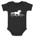 Baby Body Pferd Motiv Reiten Geschenk für Mädchen Pferde Tiermotiv Bio-Baumwolle Mädchen MoonWorks®preview