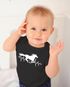 Baby Body Pferd Motiv Reiten Geschenk für Mädchen Pferde Tiermotiv Bio-Baumwolle Mädchen MoonWorks®preview