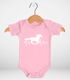 Baby Body Pferd Motiv Reiten Geschenk für Mädchen Pferde Tiermotiv Bio-Baumwolle Mädchen MoonWorks®preview