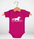 Baby Body Pferd Motiv Reiten Geschenk für Mädchen Pferde Tiermotiv Bio-Baumwolle Mädchen MoonWorks®preview