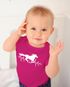 Baby Body Pferd Motiv Reiten Geschenk für Mädchen Pferde Tiermotiv Bio-Baumwolle Mädchen MoonWorks®preview