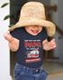 Baby Body Spruch lustig Egal wie cool dein Papa ist, meiner ist Feuerwehrmann Feuerwehrauto Babyshirt Jungen MoonWorks®preview