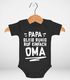 Baby Body Spruch lustig Papa bleib ruhig ruf einfach Mama/Oma Bio-Baumwolle Jungen & Mädchen MoonWorks®preview