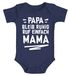 Baby Body Spruch lustig Papa bleib ruhig ruf einfach Mama/Oma Bio-Baumwolle Jungen & Mädchen MoonWorks®preview