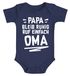 Baby Body Spruch lustig Papa bleib ruhig ruf einfach Mama/Oma Bio-Baumwolle Jungen & Mädchen MoonWorks®preview