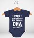 Baby Body Spruch lustig Papa bleib ruhig ruf einfach Mama/Oma Bio-Baumwolle Jungen & Mädchen MoonWorks®preview