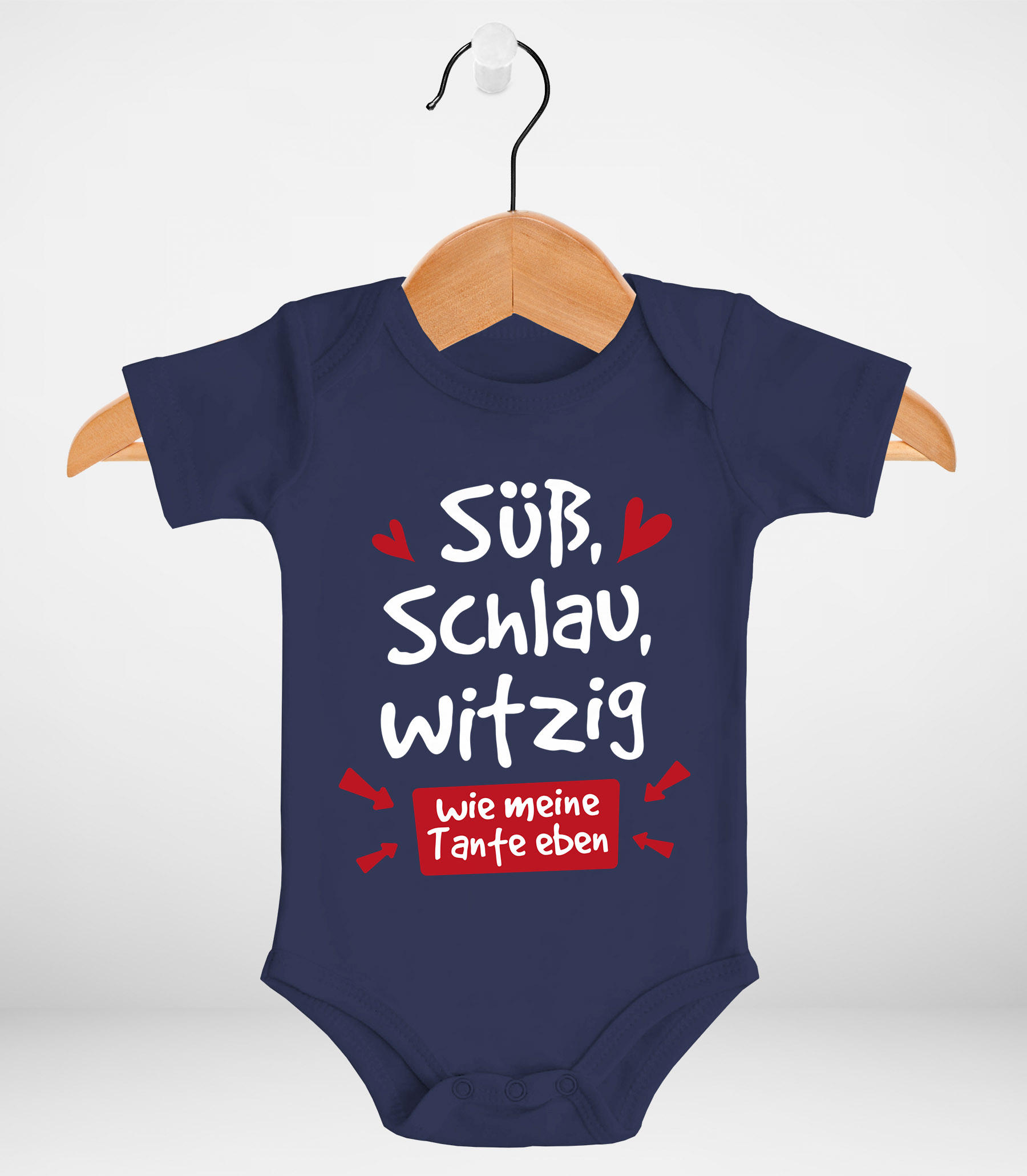 Baby Lätzchen "Süß, Schlau & Witzig Wie Meine Tante" - Lustiges Geschenk Für Neffen & Nichten