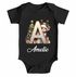 Baby Body Weihnachten Buchstabe Initiale  personalisiert mit Namen Babygeschenk Bio-Baumwolle SpecialMe®preview