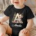 Baby Body Weihnachten Buchstabe Initiale  personalisiert mit Namen Babygeschenk Bio-Baumwolle SpecialMe®preview
