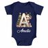 Baby Body Weihnachten Buchstabe Initiale  personalisiert mit Namen Babygeschenk Bio-Baumwolle SpecialMe®preview