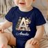 Baby Body Weihnachten Buchstabe Initiale  personalisiert mit Namen Babygeschenk Bio-Baumwolle SpecialMe®preview