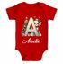 Baby Body Weihnachten Buchstabe Initiale  personalisiert mit Namen Babygeschenk Bio-Baumwolle SpecialMe®preview