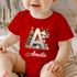 Baby Body Weihnachten Buchstabe Initiale  personalisiert mit Namen Babygeschenk Bio-Baumwolle SpecialMe®preview