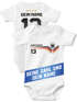 Baby Body Weltmeisterschaft 2026 WM Outfit Trikotstyle Baumwolle Fußballgeschenk Jungen Mädchen MoonWorks®preview
